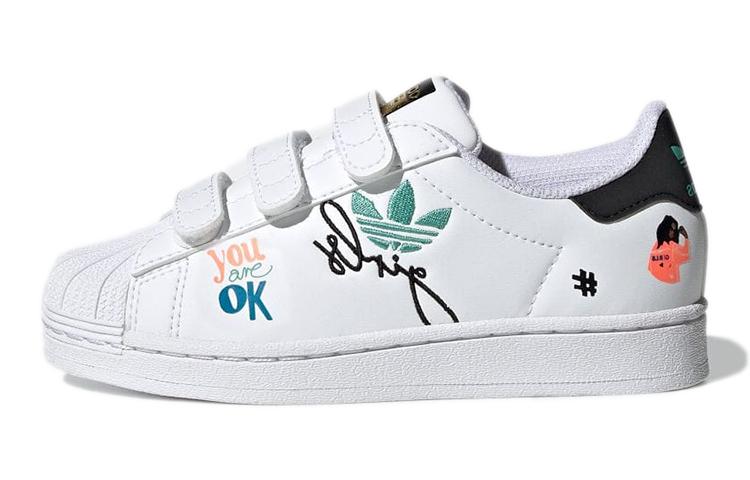 

Adidas Originals Superstar Collection Pure K Low top Skateboard Shoes White Kids H00778 31.5
