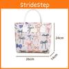 Cute Large Capacity Insulated Bag With Leopard And Bow Print Design For Daily