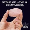 SOLAVA Natural Rose Quartz Crystal Raw Stone for Love, Health, Reiki Healing, Manifestation, and Meditation - Certified Original Rose Quartz Crys