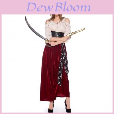 Stunning Women's Pirate Queen Costume M-xl Perfect For Halloween And Cosplay Events