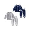 Spring and Autumn Children's Round Neck Long Sleeves Sweatshirt Pullover Tops Labeling Baby Sportswear Boys' Casual Pants Suit