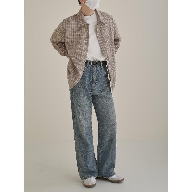 Camicia a maniche lunghe con lettere 2024, stile giapponese di Hong Kong, comoda e versatile, per ragazzi, estiva, alla moda.