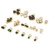 304 Stainless Steel Charms 14K Real Gold Plated Heart Bowknot Flower Pendant For Earrings Necklace DIY Making Findings, 1 Piece