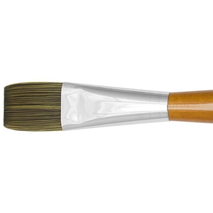 Pinceau acrylique - ISABEY - Isacryl - Taille 42 - Couleur noyer - Fibres synthétiques