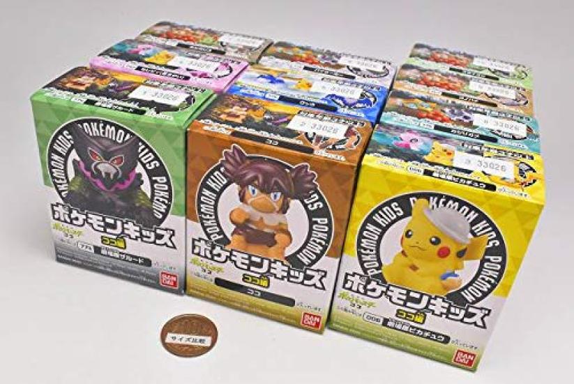 Pocket Monsters Pokemon Kids Coco Edition Set of 10 Types Sold In a [Complete (full Set)] Not Box.