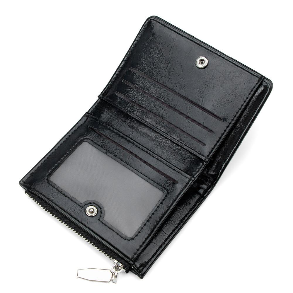 Korean Version of The New Simple and Versatile Bow Tie Zipper Buckle 20% Off Small and Exquisite Student Short Wallet Women