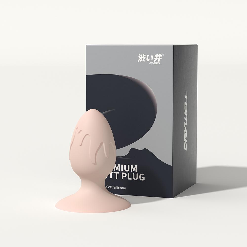 DRYWELL Premium Silicone Anal Butt Plug Секс-іграшки Анальний секс-тренажер для початківців чоловіків, жінок, пар, чорні заглушки для фалоімітатора