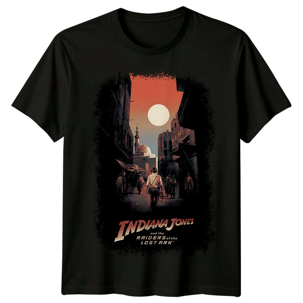 I Predatori dell'Arca Perduta (1981) T-shirt 100% Cotone Ispirata ai Poster dei Film Magliette da Uomo Top Maglietta Retro Unisex