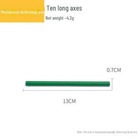 Kompatibilní stavební bloky s velkými částicemi: Příslušenství pro výuku mechanických převodů a robotů (9656 sypkých kusů)