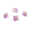 5 Pezzi Perline di Vetro Ciondoli Fiore Per Braccialetti Collane Fai da Te Creazione Gioielli