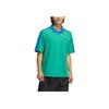 Adidas Originals Ss24 Rolling Links Series Logo Pullover Sports Polo Shirt Men Polo Shirts Smoke-Green IZ3006