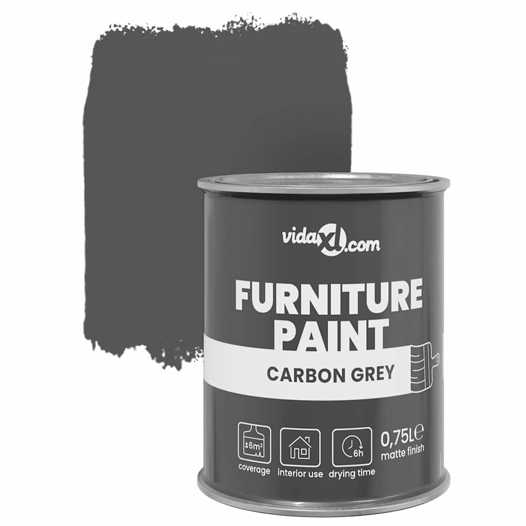 Furniture Paint Gray 0.75 L Wall Texture