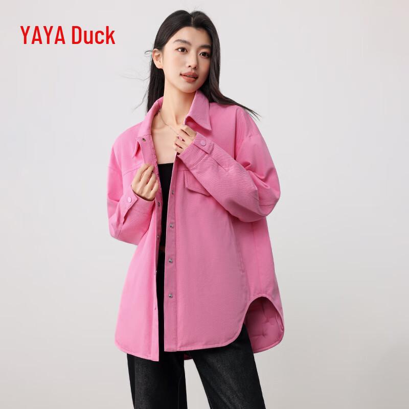 Yaya Damen Leichte Vielseitige Daunenjacke im Hemdstil