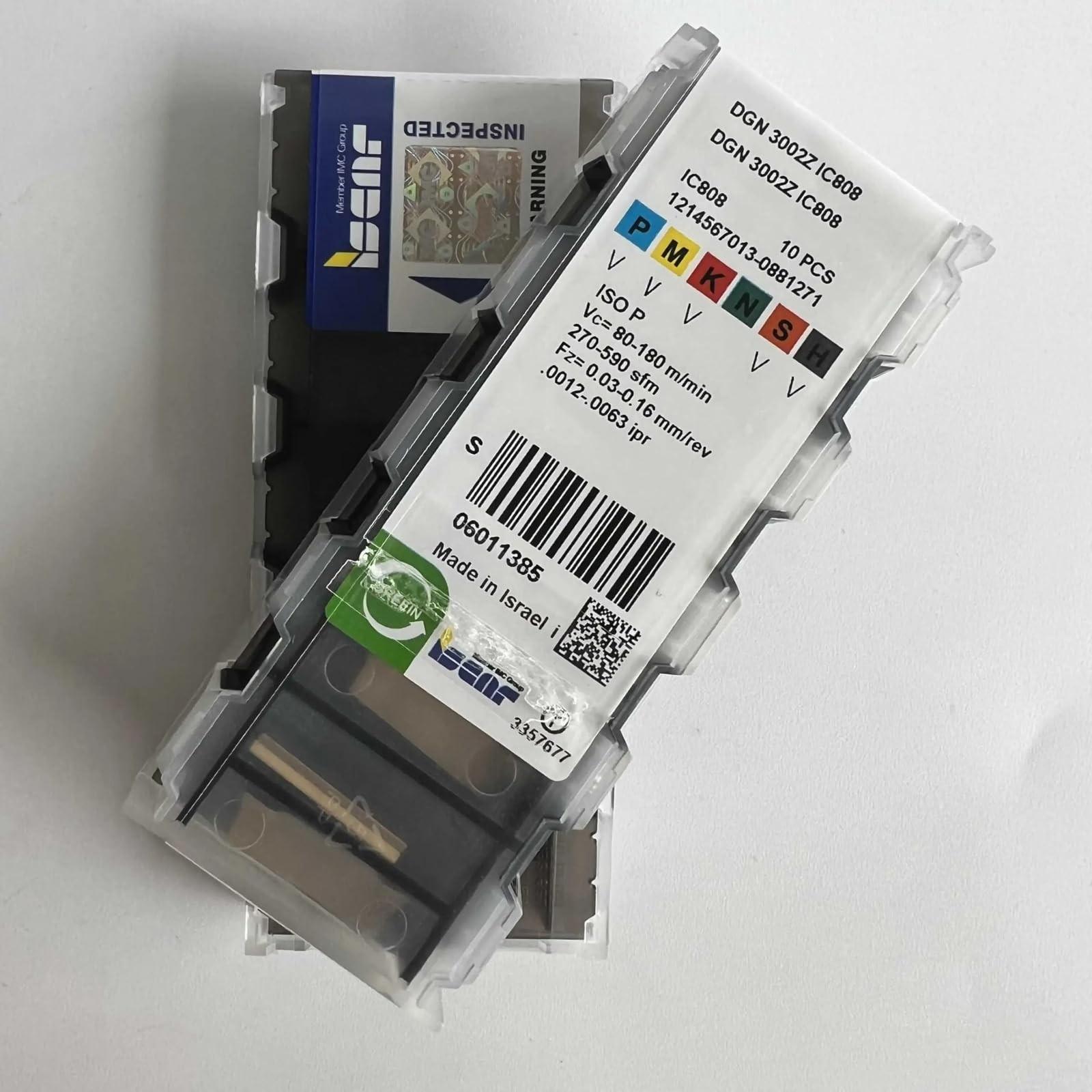 

ISCAR / DGN3002Z IC808 /Industrial indexable Carbide Inserts 10 PCS