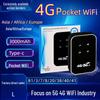 Portable Wi-Fi 6 Router with 4G/5G SIM Slot and Color Light LTE MIFI Modem (M5)