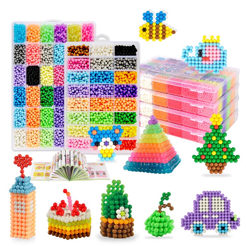 3D Water Mist Magic Beads DIY Kit: Child-Friendly, Water-Soluble Toy for Creative Projects