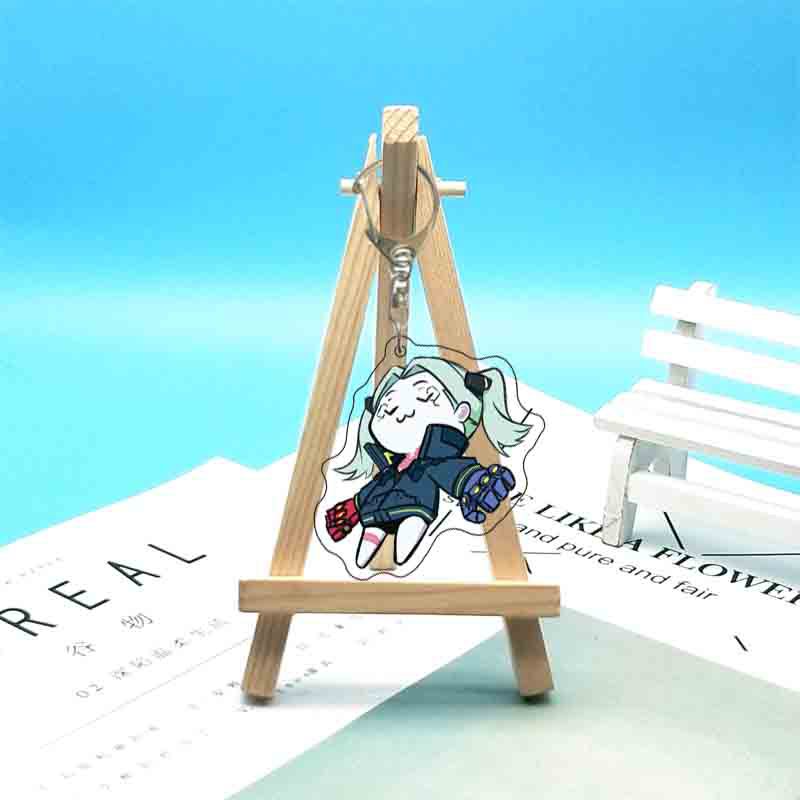 Anime 6cm Acrylketten Cartoon Ringe Tasche Rucksack Geldbörse Hängende Ornamente Fans Sammlungen Merch Geschenk
