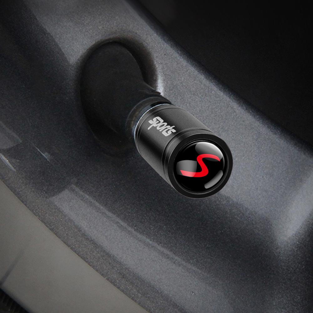 4Pcs Metal Car Wheel Tire Valve Air Stem Cap Cover For MINI WORKS One Cooper JCW R60 R59 R58 R57 R56 R55 R53 R52 S Accessories