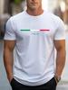 Unisexs Summer Fashion Casual Loose Largesized Italian Patterned Printed Sports Roundneck Shortsleeved Tshirt Top