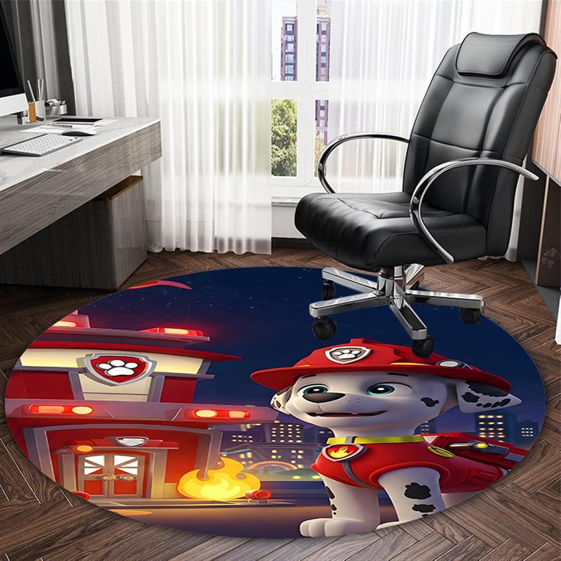 1pc Paw17 Carpet, Round Rug, Comfortable, Suitable for Entryways, Living Rooms, Office, And Bedrooms, Christmas Decoration