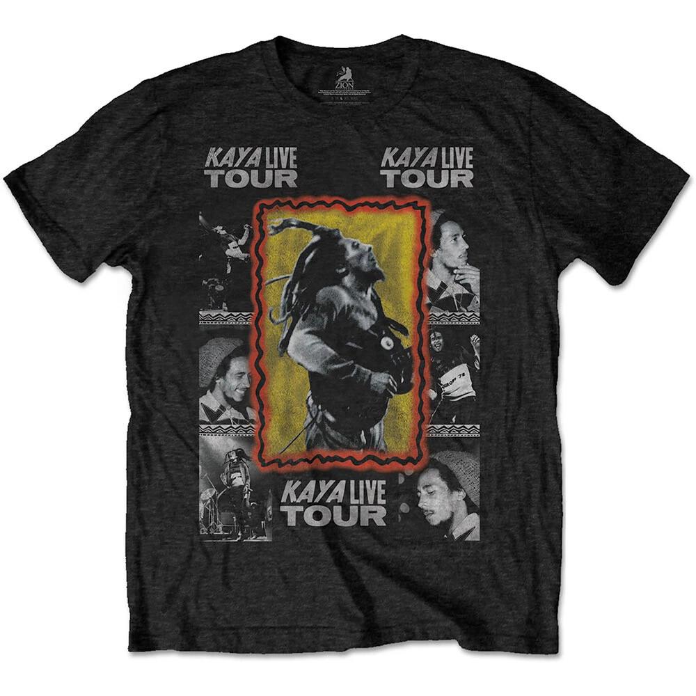 Bob Marley - Kaya Tour with Backprint - Black T-shirt L