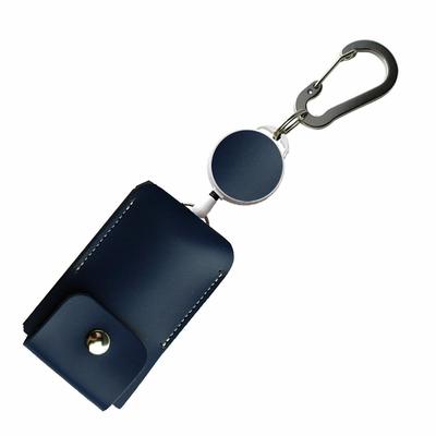 Schule Schultasche Schlüsselanhänger mit echtem Leder Schlüsselanhänger in Marineblau [HERBE] Rucksack, Diebstahlschutz, Rolle, Hülle, Rindsleder, Japan,