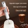 Electric Handheld Milk Frother with Glass Beaker
