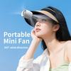 1600mAh Portable Waist Clip Fan 360 Adjustable 3 Speed Strong Airflow Cooling Turbocharged Neck Fans for Outdoor Sport Travel