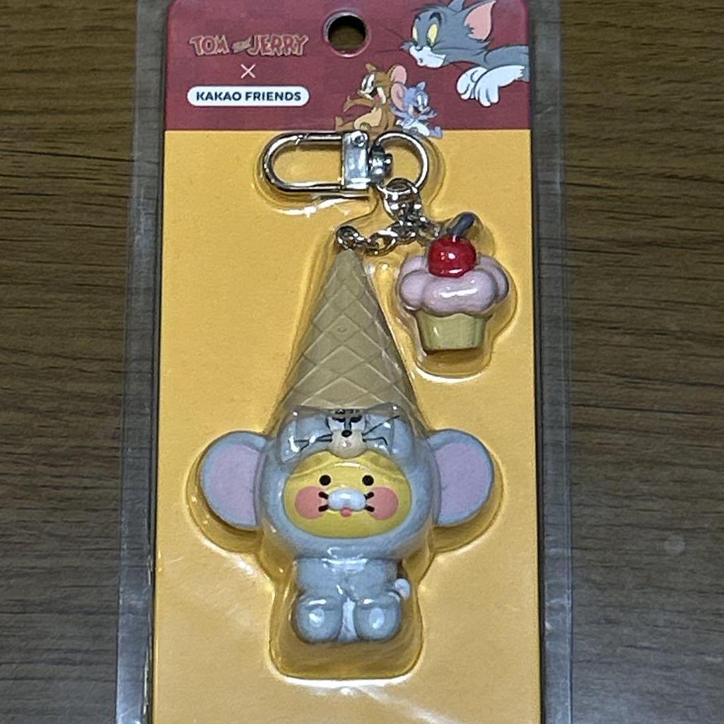 [USED] Korea-exclusive Collaboration Kakao Friends Chunsik Tom and Jerry Key Rings (2 Pieces)