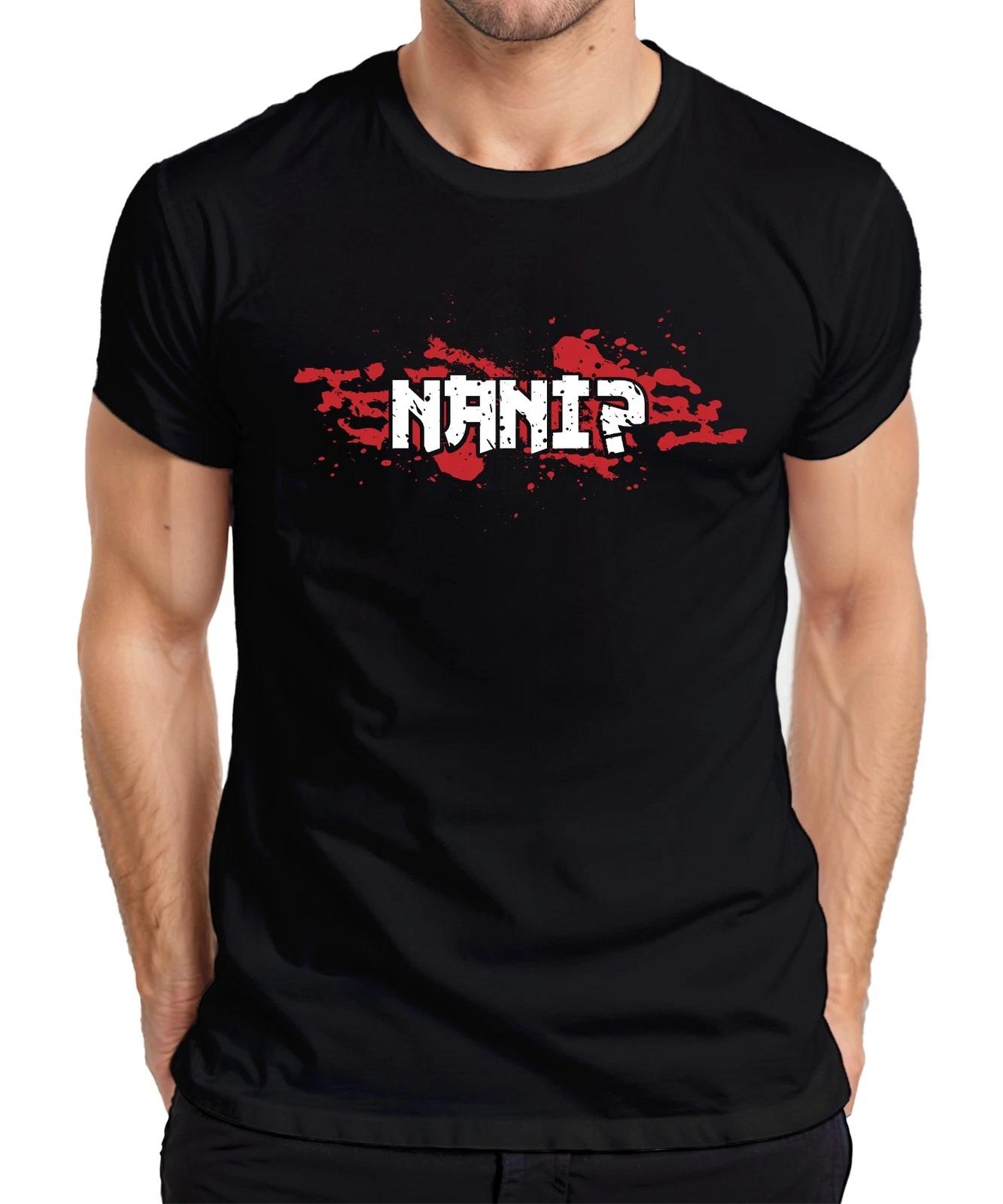 NANI? Anime Manga Ästhetik Otaku Japan Meme Gaming Japanisch Herren T-Shirt XXXXL