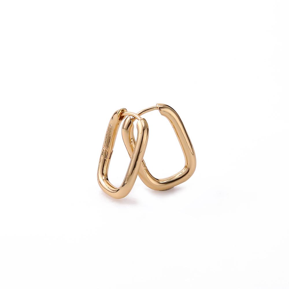 Trendige Kupfer U-förmige Ohrklemmen-Ohrringe: Hip Hop Punk Style Ohrklemmen für Frauen