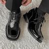Spring New British Fashion Trend Soft Surface Business Platform Fashion Casual Youth Trend Leather Shoes G020-J