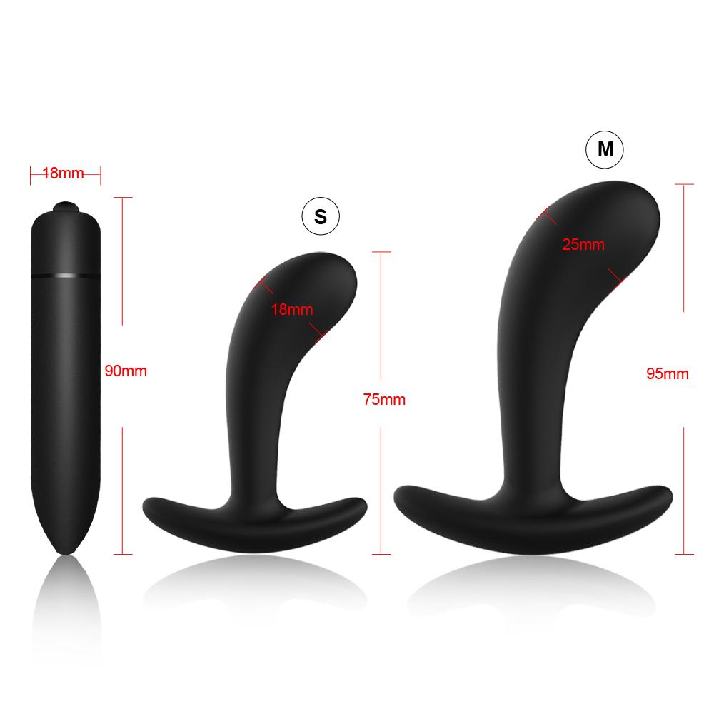 Beginner Butt Plug Trainer Kit for Comfortable Wear Soft Silicone Anal Plug Sex Toys for Woman Adults Gay Intimate Sex