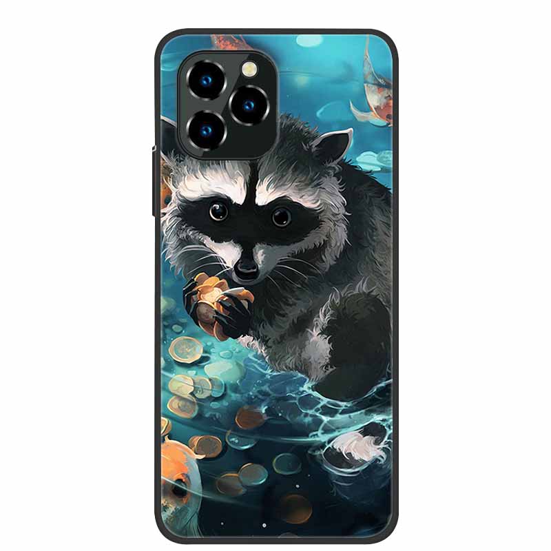 Phone Case For Oukitel C21 Pro Christmas Silicone TPU Soft Cover For Oukitel C21 Pro Coque Protector Bumper OukitelC21 Elk Funda
