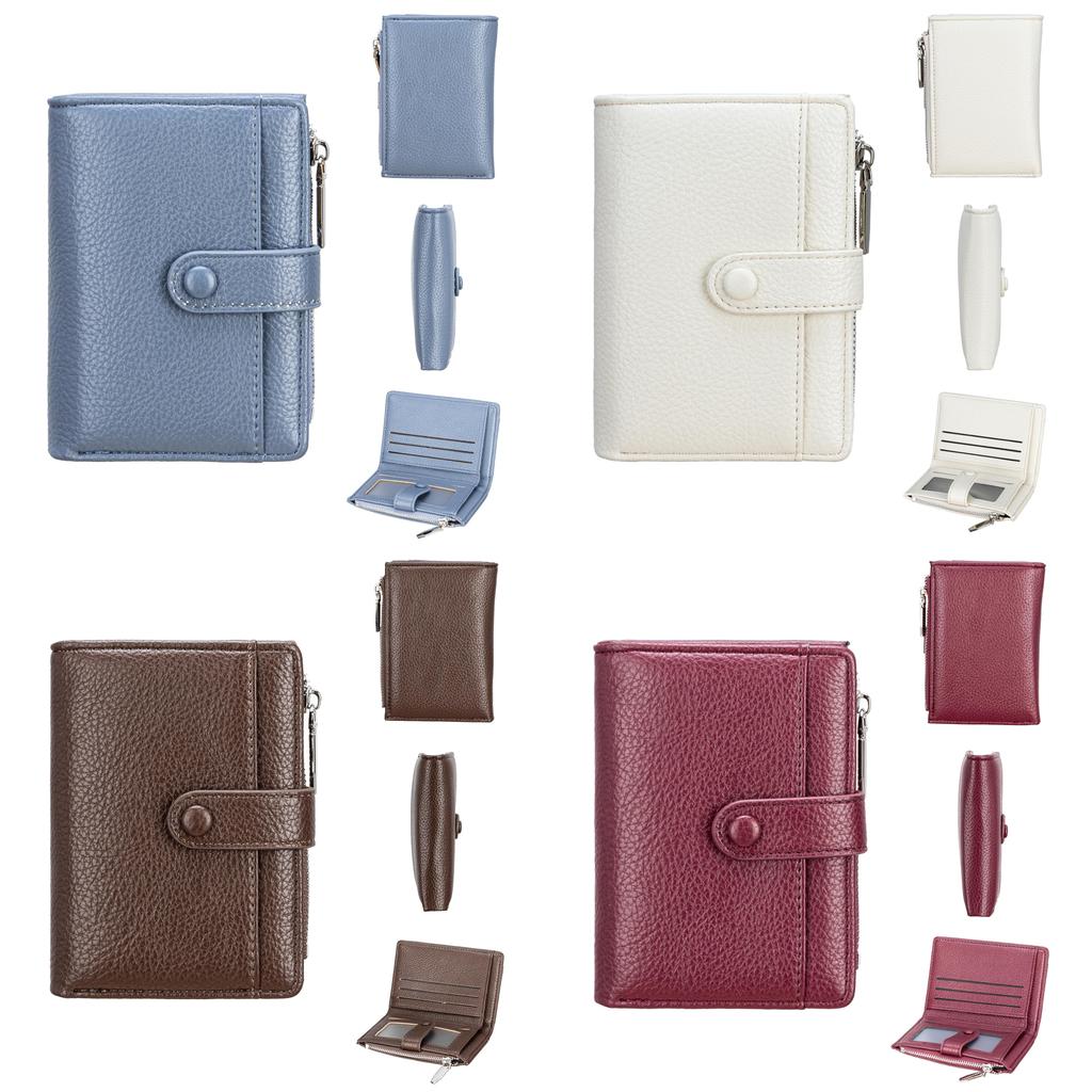 Pu Material Slim Wallet With Card Holder And Coin Pocket For Daily Use
