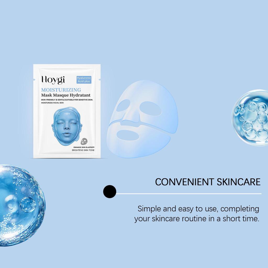HOYGI Hydrating Brightening Mask for Dry Skin - Moisturizing & Glow Enhancing.