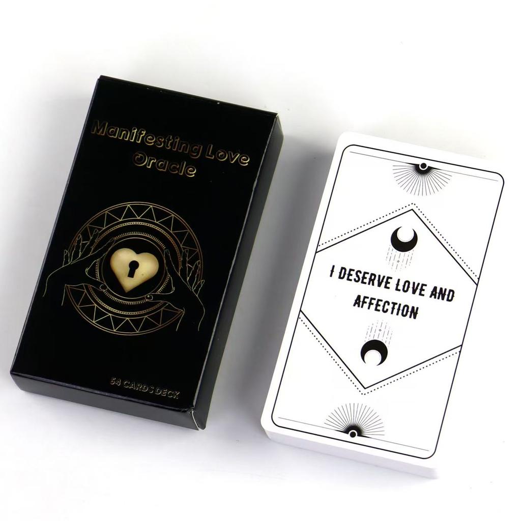Manifesting Love Affirmation Cards 10.3*6cm - Affirmation Deck To Manifest Your Soulmate & Attract Love 54 Pcs Cards