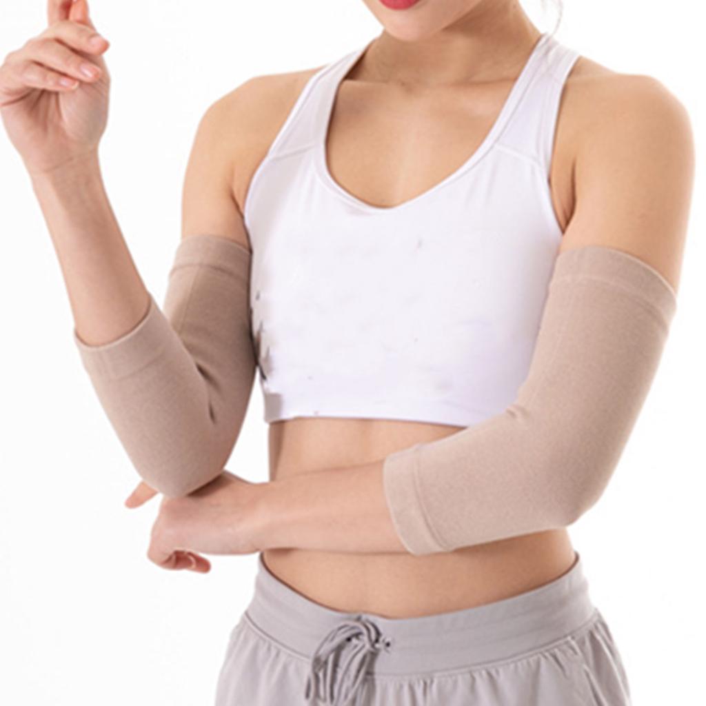 1 Pairs Compression Arm Sleeves Elastic Scar Concealer Compression Band for Men WomenM