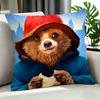 Cartoon Paddington Bear Cushion Cover Cushion Cover Set 4Pcs 50X50 45X45 40X40 Pillowcase Decorative Sofa Home Decor