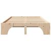Bed Frame Solid Pine Wood 120 x 190 cm Solid Wood Pine