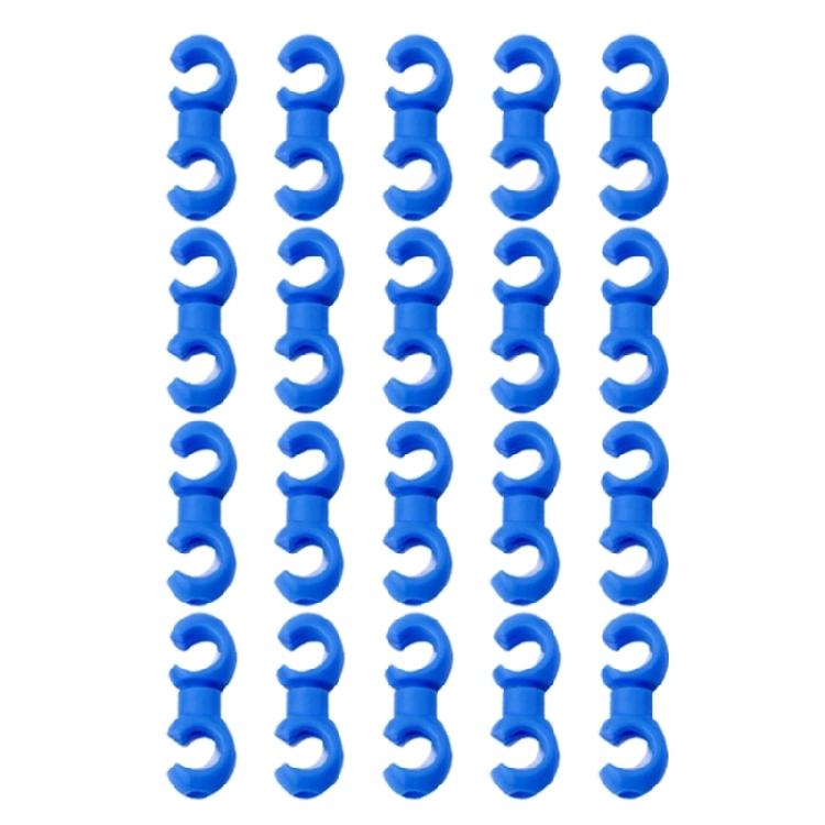 20 Pcs Plastic Bike Brake Cable Clips Bike Cable Clasps S-Style Lines Clips