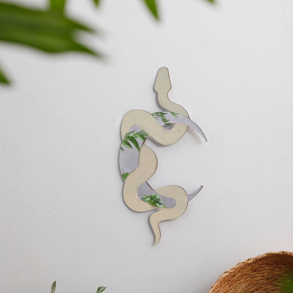 Easy to Install Snake Wall Hanging Sign Artistic Snake Design Snake Moon Ornament Background Wall