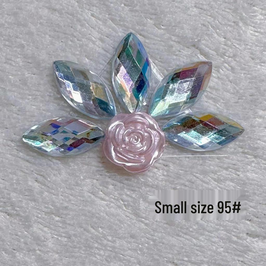 Children's Floral Face Stickers with Crystal Diamonds & Tassels for Ancient Style Makeup
