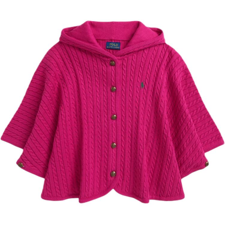 Polo Ralph Lauren Mini Cable Knit Hooded Cape Kids Outerwear CWPOSWEG6820589-650