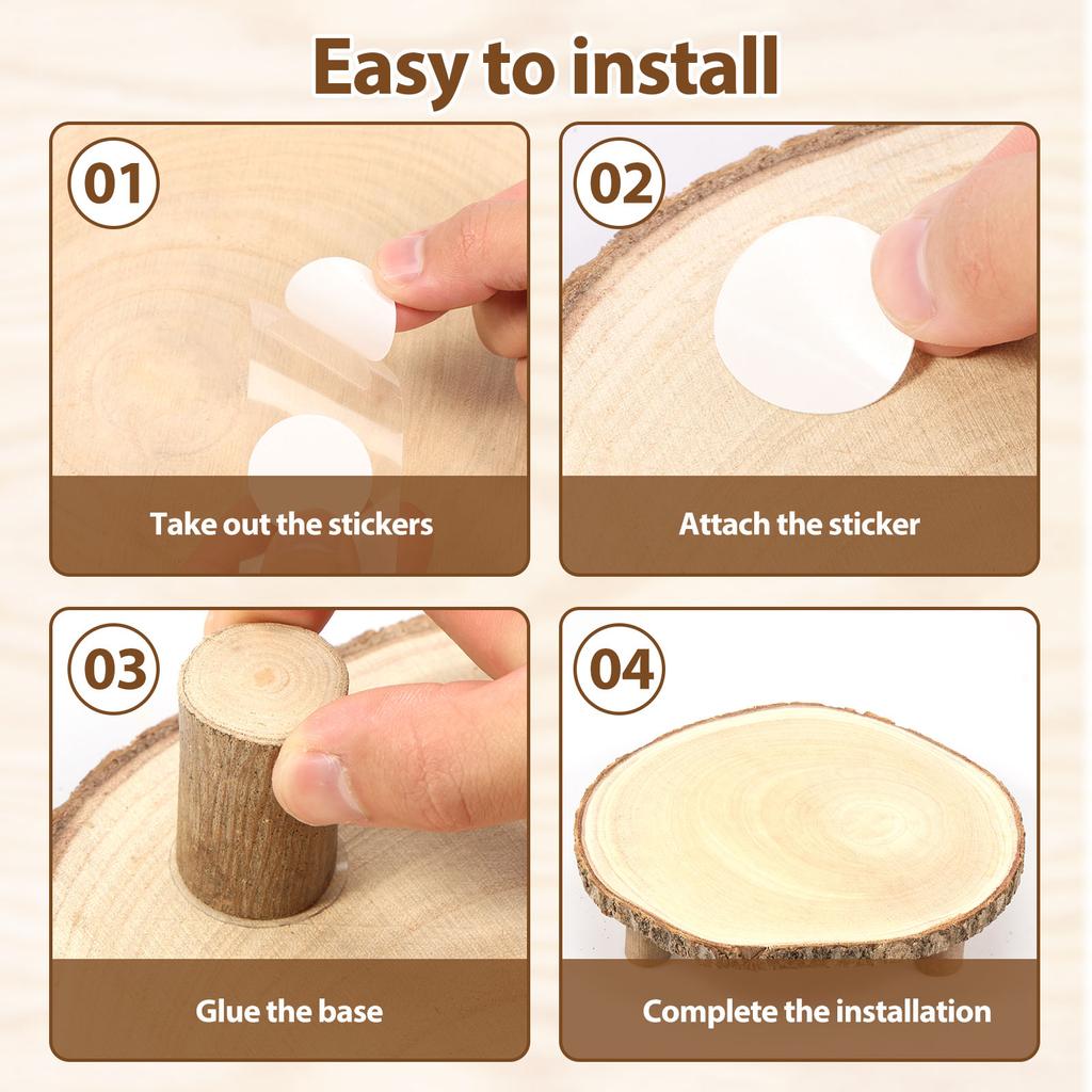 11-13 Inches Wood Display Stand Decorative Wedding Cake Holder Party Dessert Serving Tray Graden Plants Flowerpot Pedestal