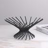 Modern Model House Metal Lines Diverging Fruit Plate Radiating Fruit Basin Villa Hotel Living Room Decoration Tray Ornaments
