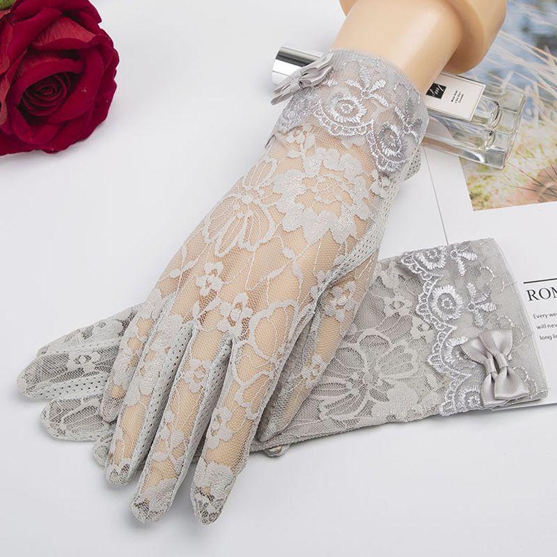 Women'S Summer Lace Gloves - Breathable, UV Protection for Driving & Outdoor Activities,Perfect for Sun Safety & Stylish Outfits, Summer Gloves