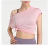 Damen Schnelltrocknendes Kurzarm Yoga- & Lauf-Top