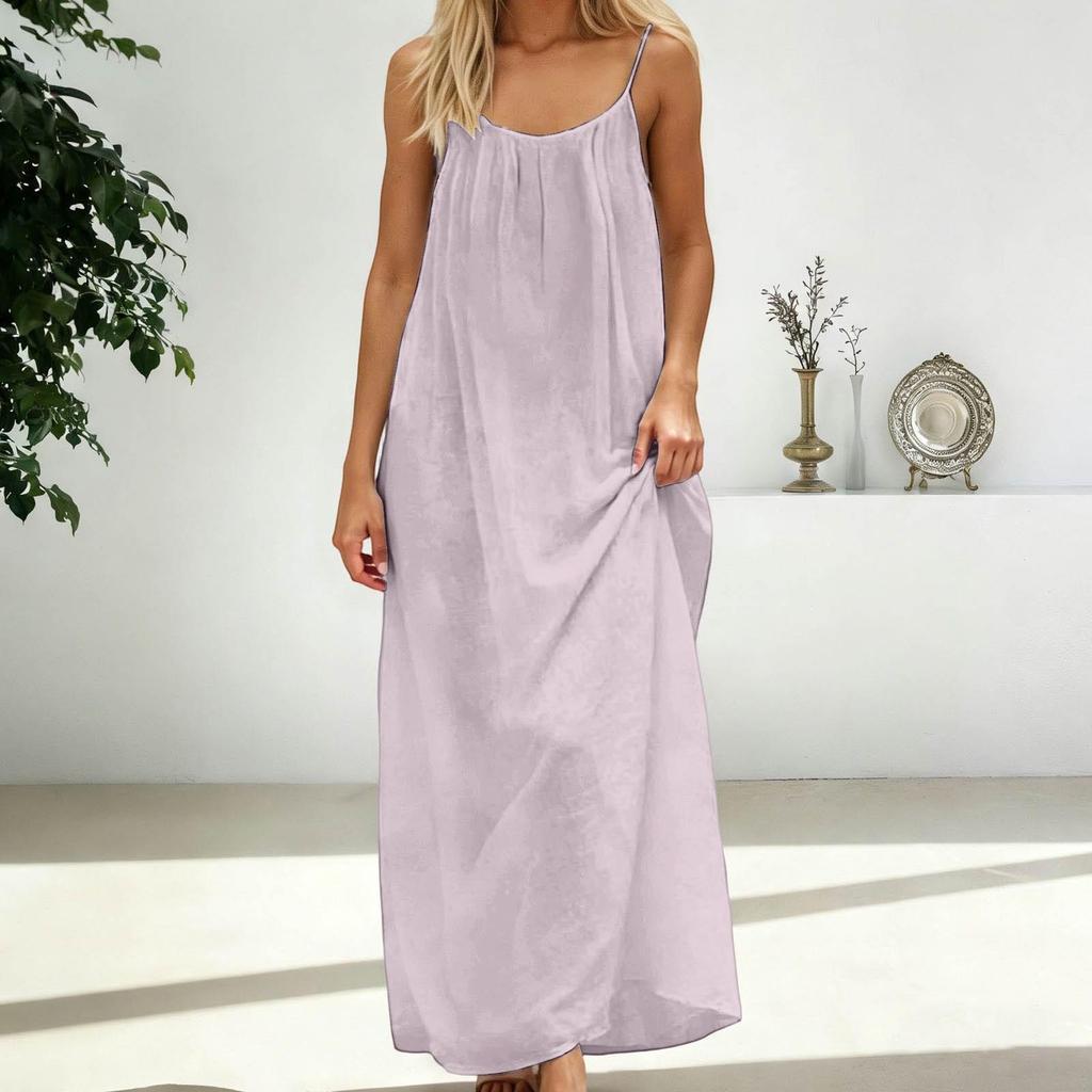 Backless Loose Women's Camisole Dress Coat for Homewear