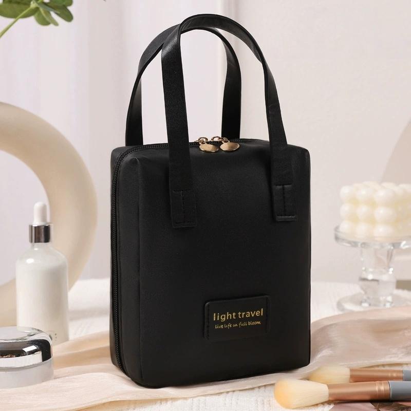 

Makeup Bag Travel Cosmetic Bag, Large Make Up Bag Toiletry Bag, PU Leather Travel Essentials Organizer Case, Wide-open Pouch чорний